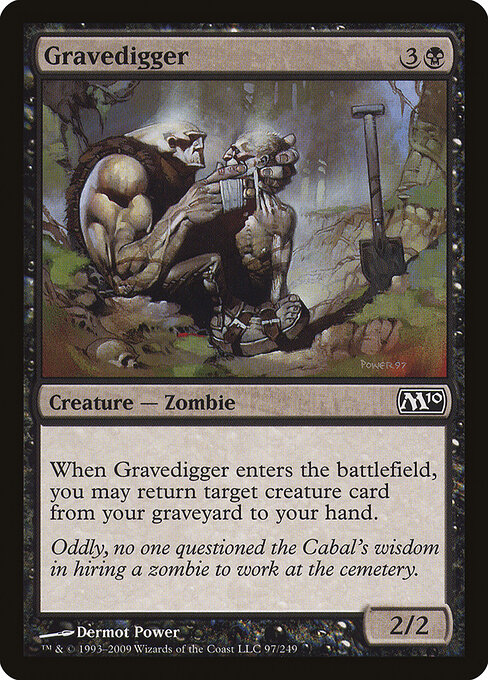 Gravedigger — Magic 2010 #97, art by Dermot Power