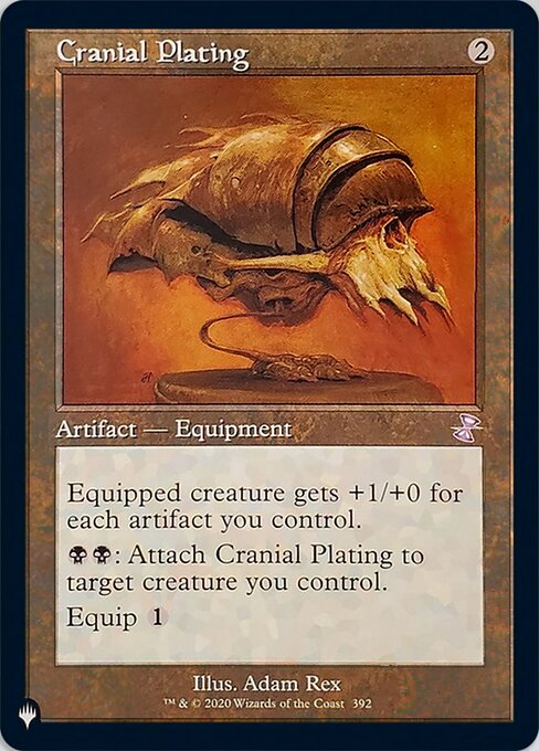 Cranial Plating — The List #TSR-392, art by Adam Rex