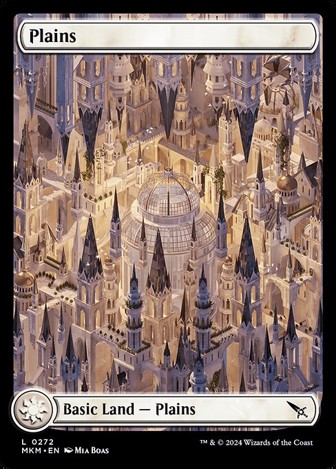 Plains — Murders at Karlov Manor #272, art by Mia Boas