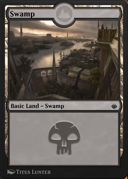 Swamp — Amonkhet Remastered #334, art by Titus Lunter