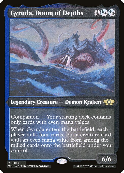Gyruda, Doom of Depths — Multiverse Legends #107, art by Tyler Jacobson
