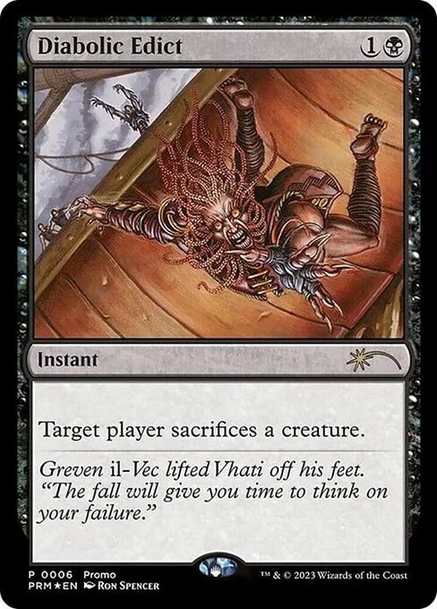 Diabolic Edict — Media and Collaboration Promos #2024-5, art by Ron Spencer