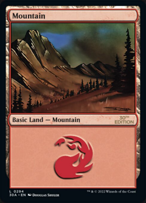 Mountain — 30th Anniversary Edition #294, art by Douglas Shuler