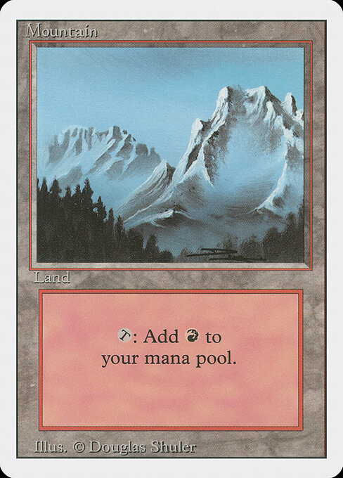Mountain — Revised Edition #302, art by Douglas Shuler