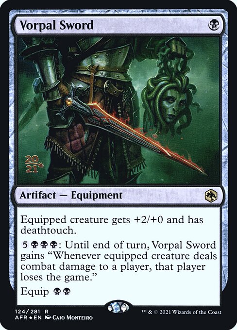 Vorpal Sword — Adventures in the Forgotten Realms Promos #124s, art by Caio Monteiro