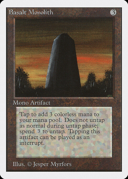 Basalt Monolith — Unlimited Edition #232, art by Jesper Myrfors