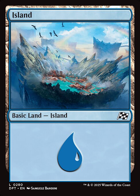 Island — Aetherdrift #280, art by Samuele Bandini
