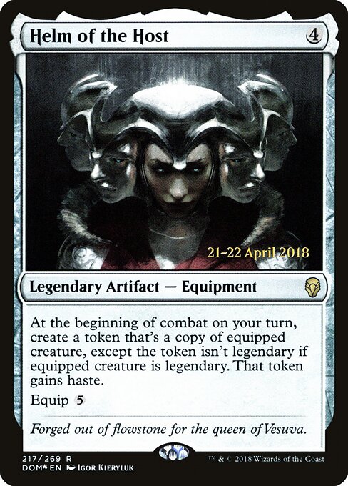 Helm of the Host — Dominaria Promos #217s, art by Igor Kieryluk