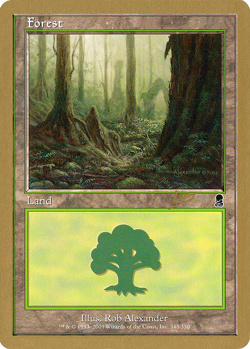 Forest — World Championship Decks 2002 #rl348, art by Rob Alexander