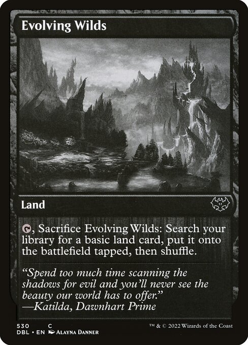 Evolving Wilds — Innistrad: Double Feature #530, art by Alayna Danner