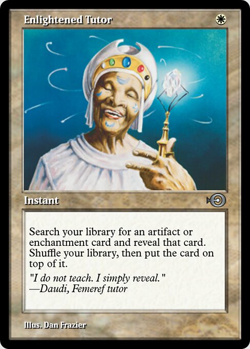 Enlightened Tutor — Magic Online Promos #35998, art by Dan Frazier