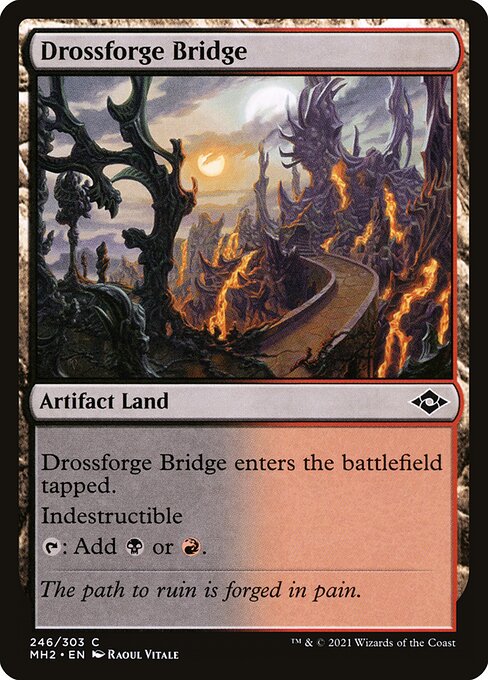 Drossforge Bridge — Modern Horizons 2 #246, art by Raoul Vitale