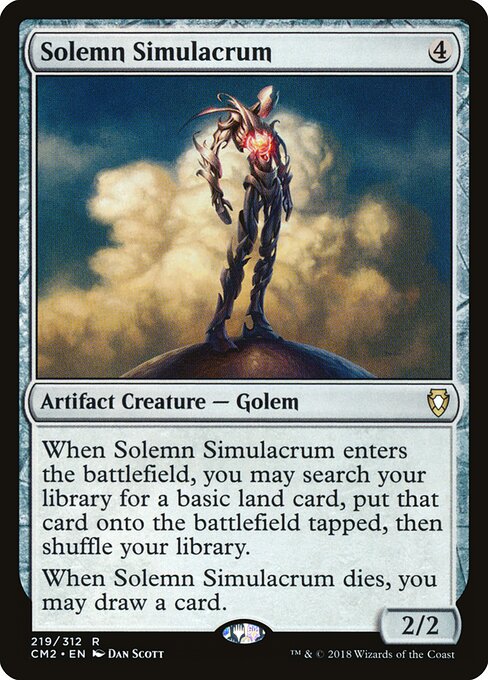 Solemn Simulacrum — Commander Anthology Volume II #219, art by Dan Murayama Scott