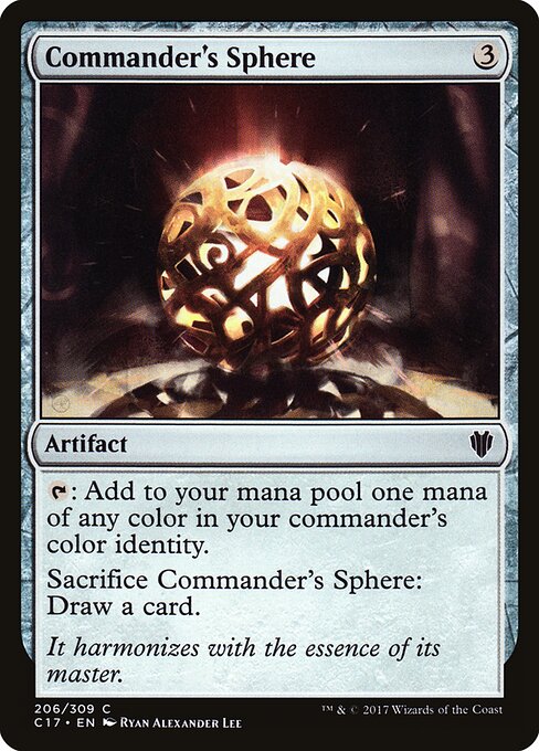 Commander's Sphere — Commander 2017 #206, art by Ryan Alexander Lee