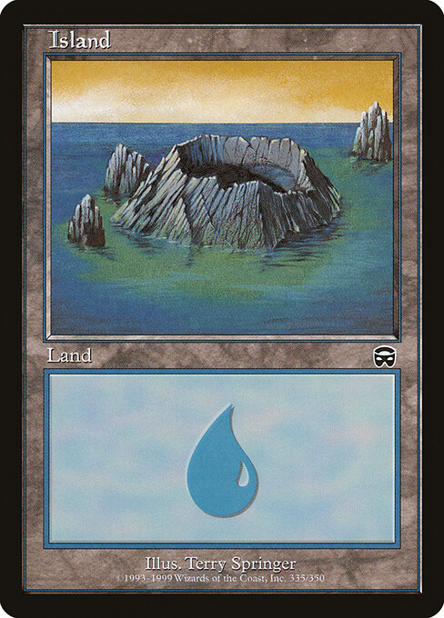 Island — Mercadian Masques #335, art by Terry Springer