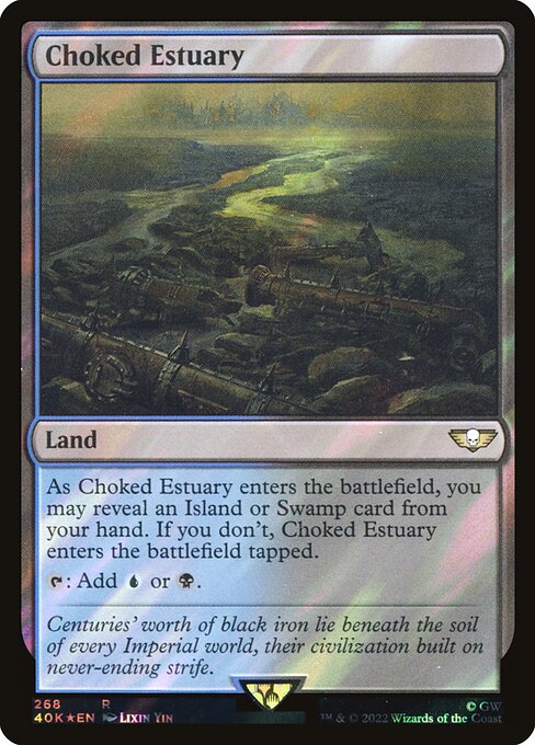 Choked Estuary — Warhammer 40,000 Commander #268★, art by Lixin Yin