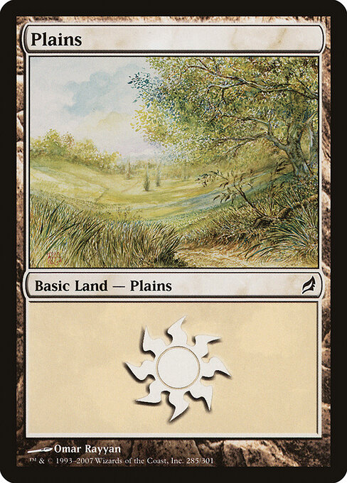 Plains — Lorwyn #285, art by Omar Rayyan
