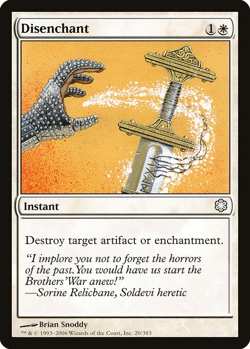 Disenchant — Coldsnap Theme Decks #20, art by Brian Snõddy