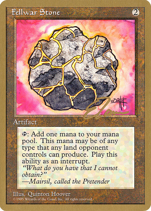 Fellwar Stone — Pro Tour Collector Set #et319, art by Quinton Hoover