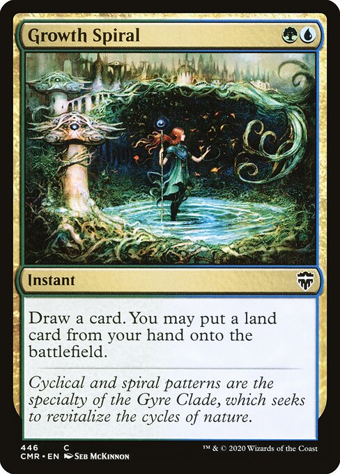 Growth Spiral — Commander Legends #446, art by Seb McKinnon