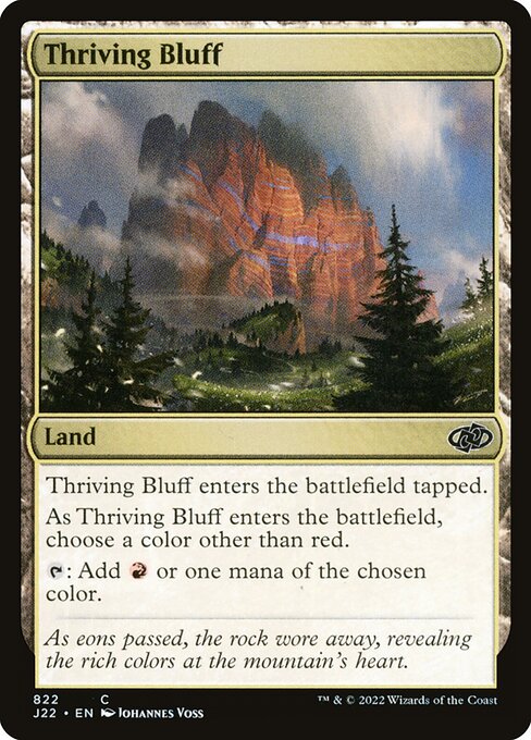 Thriving Bluff — Jumpstart 2022 #822, art by Johannes Voss