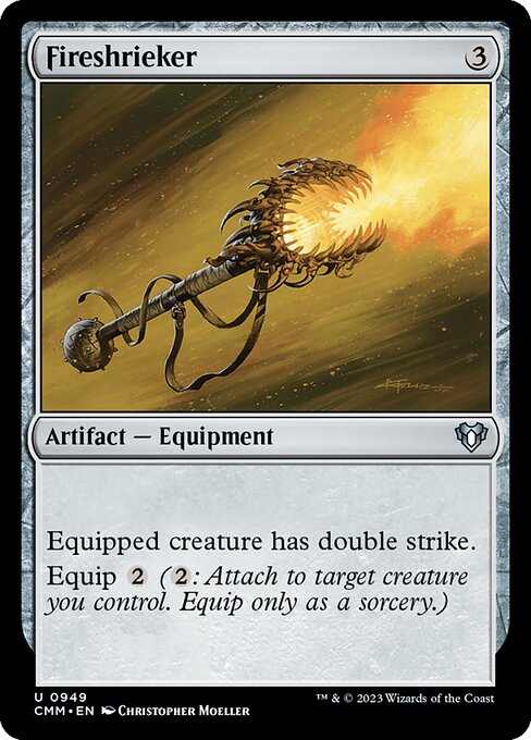 Fireshrieker — Commander Masters #949, art by Christopher Moeller