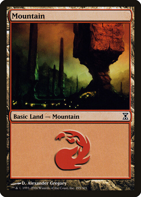 Mountain — Time Spiral #295, art by D. Alexander Gregory