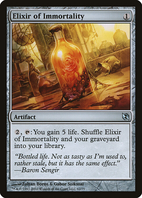 Elixir of Immortality — Duel Decks: Elspeth vs. Tezzeret #62, art by Zoltan Boros & Gabor Szikszai