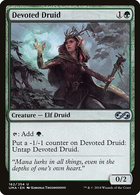 Devoted Druid — Ultimate Masters #162, art by Kimonas Theodossiou
