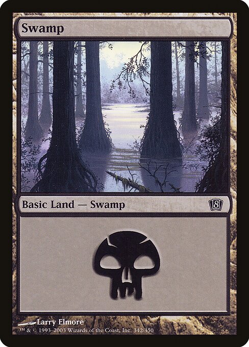 Swamp — Eighth Edition #342★, art by Larry Elmore