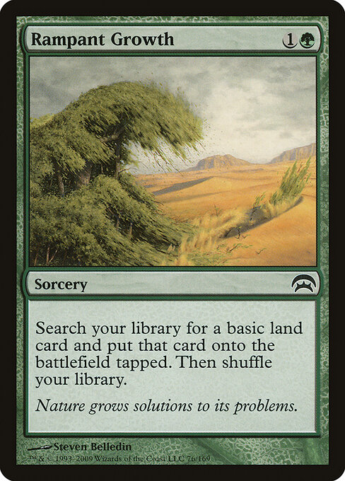 Rampant Growth — Planechase #76, art by Steven Belledin