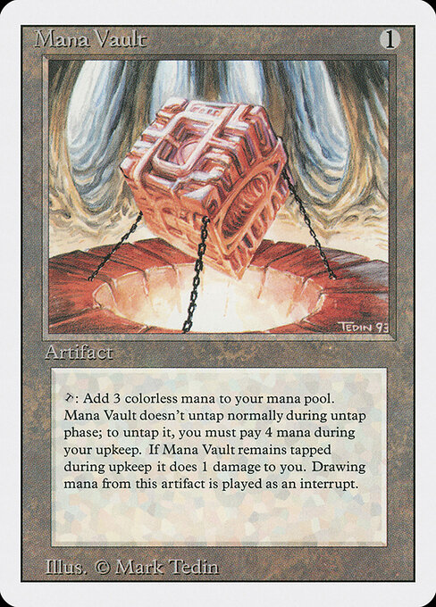 Mana Vault — Revised Edition #263, art by Mark Tedin