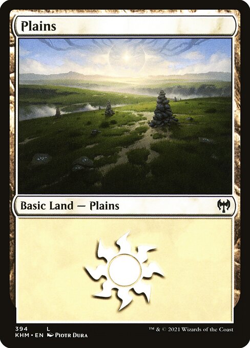 Plains — Kaldheim #394, art by Piotr Dura