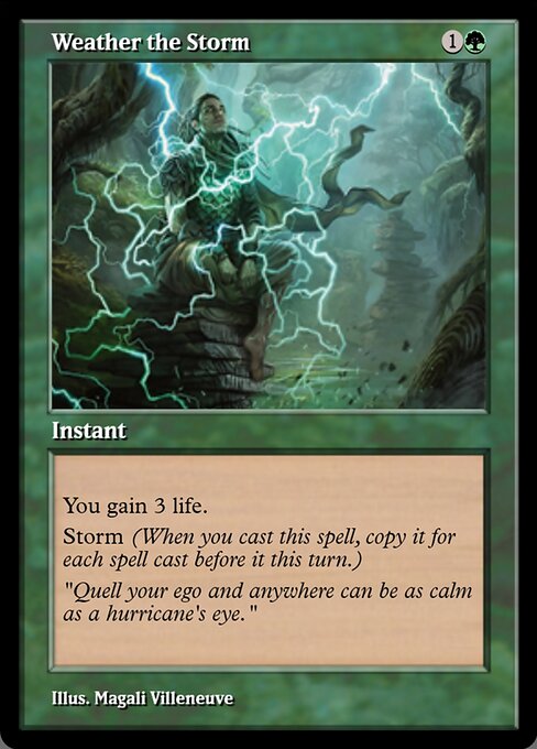 Weather the Storm — Magic Online Promos #91321, art by Magali Villeneuve