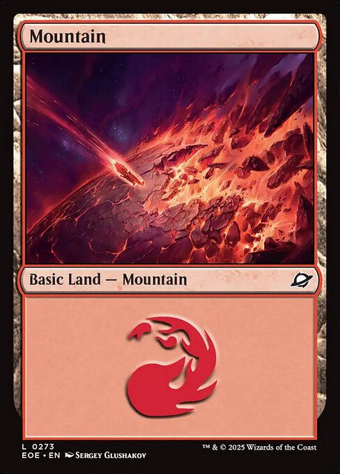 Mountain — Edge of Eternities #273, art by Sergey Glushakov