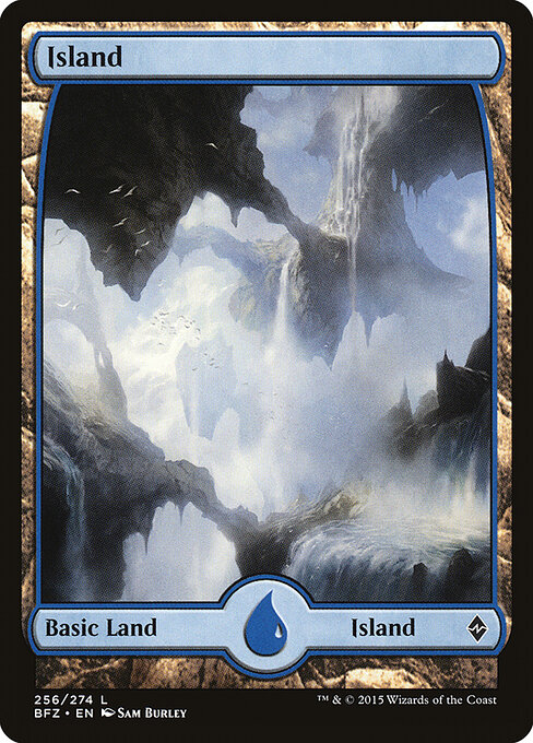 Island — Battle for Zendikar #256, art by Sam Burley