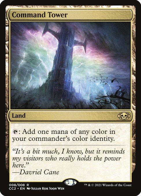 Command Tower — Commander Collection: Black #8, art by Julian Kok Joon Wen