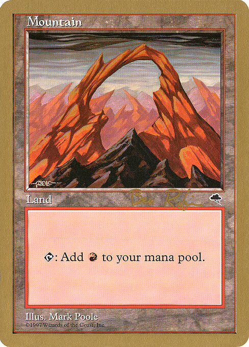 Mountain — World Championship Decks 1998 #br345, art by Mark Poole
