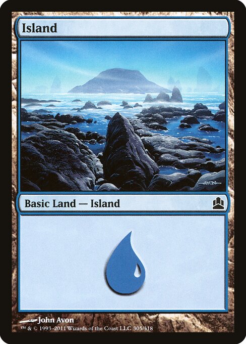Island — Commander 2011 #305, art by John Avon