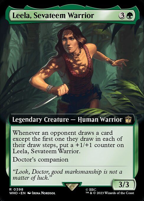 Leela, Sevateem Warrior — Doctor Who #398, art by Irina Nordsol