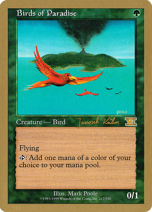 Birds of Paradise — World Championship Decks 2000 #jk217, art by Mark Poole