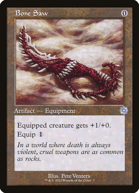 Bone Saw — The Brothers' War Retro Artifacts #7, art by Pete Venters
