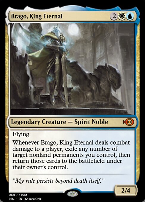 Brago, King Eternal — Magic Online Promos #86206, art by Karla Ortiz