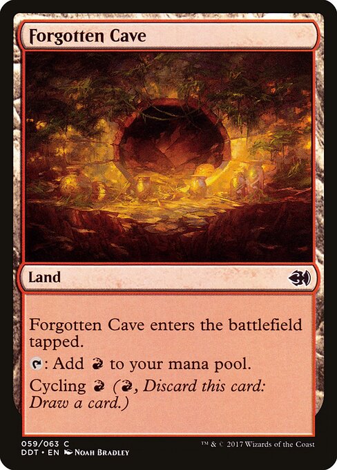 Forgotten Cave — Duel Decks: Merfolk vs. Goblins #59, art by Noah Bradley
