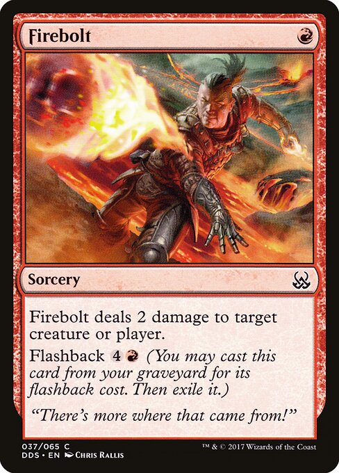 Firebolt — Duel Decks: Mind vs. Might #37, art by Chris Rallis