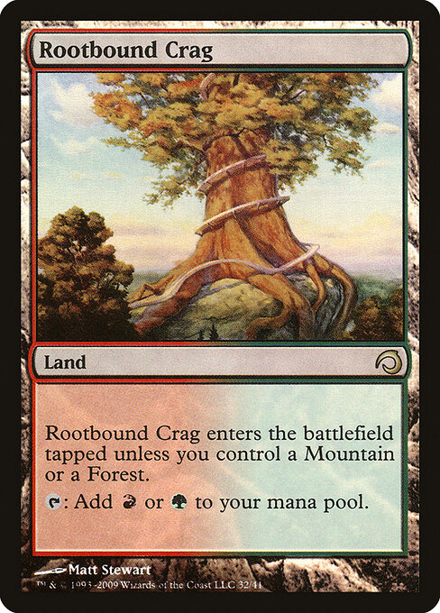Rootbound Crag — Premium Deck Series: Slivers #32, art by Matt Stewart