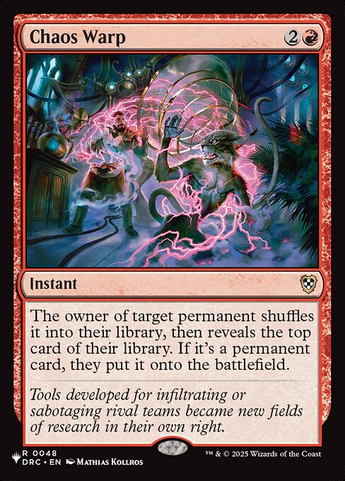 Chaos Warp — The List #DRC-48, art by Mathias Kollros