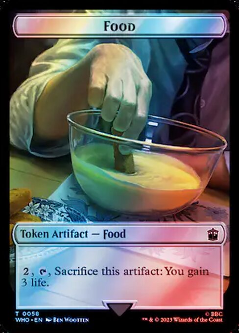 Food — Doctor Who Tokens #58, art by Ben Wootten