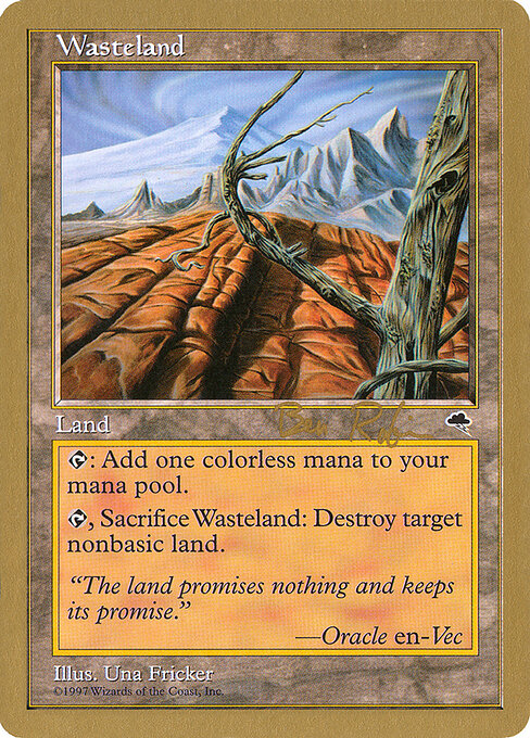 Wasteland — World Championship Decks 1998 #br330, art by Una Fricker