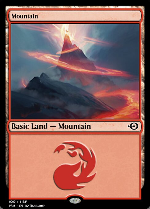 Mountain — Magic Online Promos #81896, art by Titus Lunter